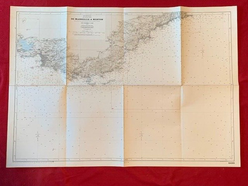 Rare carte marine de - carte, la