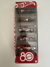 Hot Wheels - Coffret de 5 Véhicules - 80eme anniversaire de Mattel - a collec...