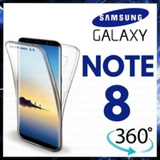 360 CASE FOR SAMSUNG GALAXY NOTE 8 Transparent Silicone Back Front Case