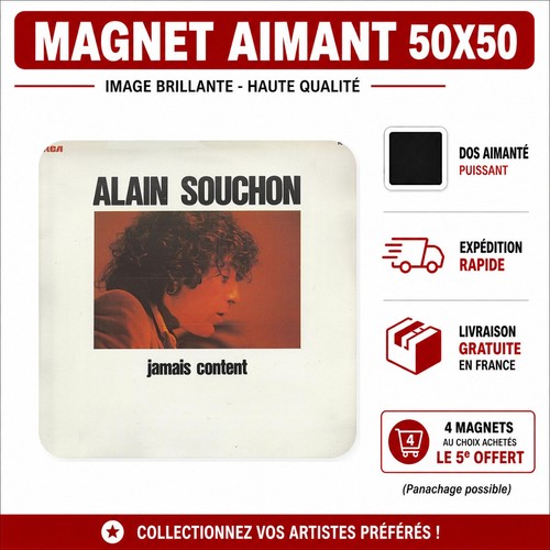 Magnet frigo alain souchon - magnet,