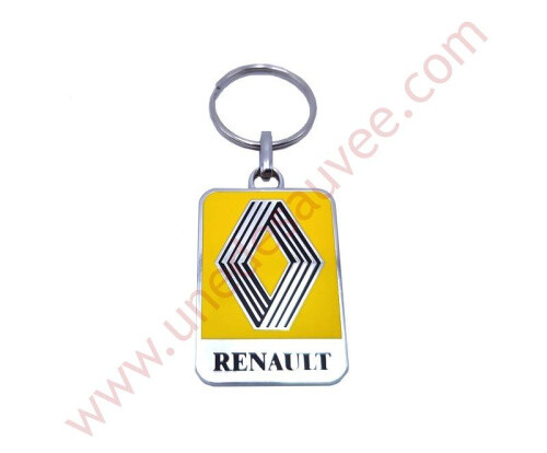Porte clé renault jaune - porte-clÉ,