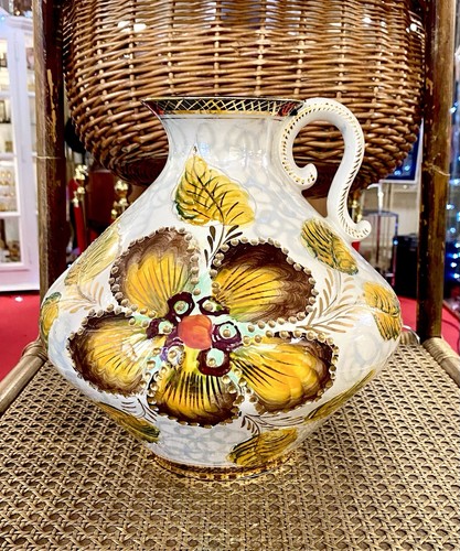 Vase hubert bequet peint - hubert, main