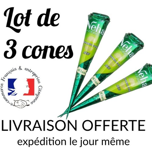 Cones henne marron - henne,