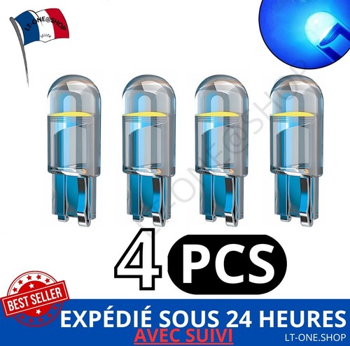 Ampoules cob led verre - verre, t10