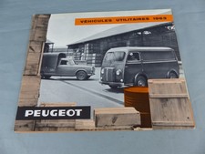 Brochure dépliant publicitaire PEUGEOT véhicules utilitaires 1963 ORIGINALE