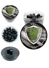 100x Rubber Balls Paintballs Reballs 50 Caliber billes d’acier en caoutchouc hdr