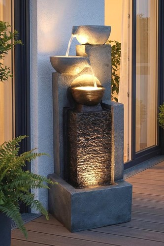 Fontaine jardin 109cm cascade - fontaine,