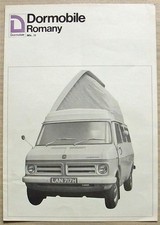 BEDFORD CF DORMOBILE ROMANY Mk II Caravan Sales Brochure 1969-70 #B1331/127-30M