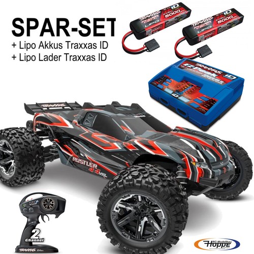 Traxxas rustler 4x4 vxl rouge - 4x4,