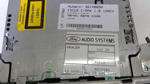 Autoradio origine ford - d'origine, c-max