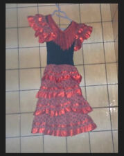 Robe Andalouse à volants déguisement Flamenco Espagnol 6 ans