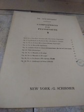 SHEET MUSIC PIANO SOLO ARABESQUE IN FORME D'ETUDE 1907