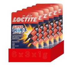 Loctite Super Glue 3 Power Gel Colle instantanée Extra Forte universelle 18 x 1g