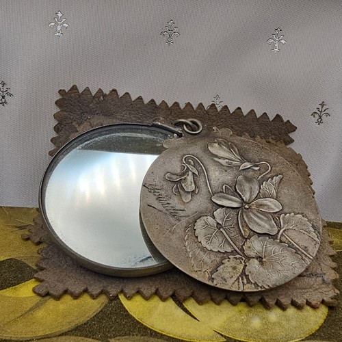 Ancien miroir poche - ancien, de