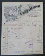 Invoice 1920 BALLAUFF PETITPONT NANTES STORES BOIS old bill invoice 5