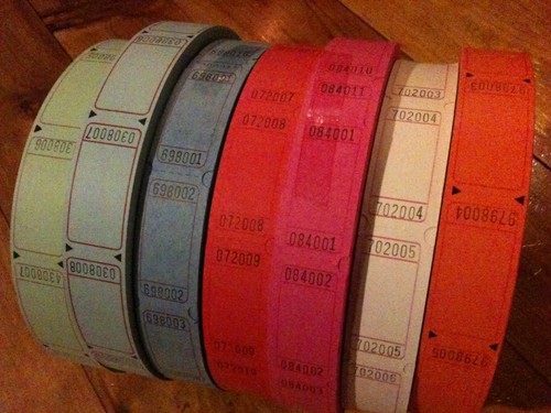 Lot tickets vierge type - lot,
