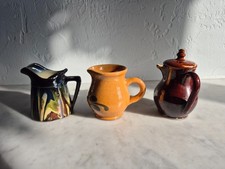 Lot 3 petits pots divers en