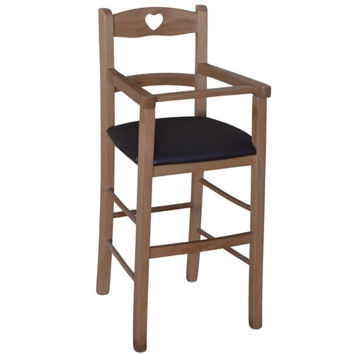 Chaise haute bois noyer - chaise,