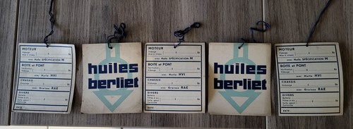 Berliet étiquette huile - berliet,