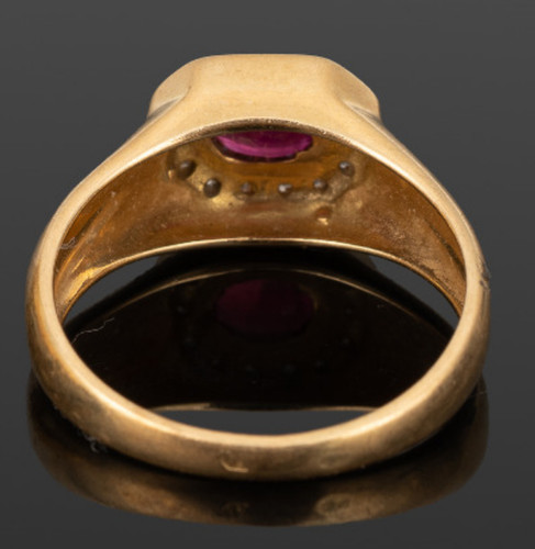 Bague jaune 18k - or,