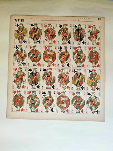 Planche jeu cartes - de, de