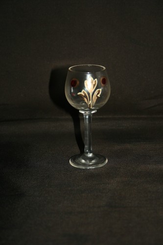 Verre liqueur émaillé - verre,