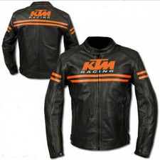KTM 2024 Veste Motard en Cuir Courses Veste en Cuir de Motard Vestes de Moto CE
