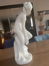 Sculpture Marbre De Carrare Femme  Au Bain Signé Guglielmo Pugi Année Vers 1890