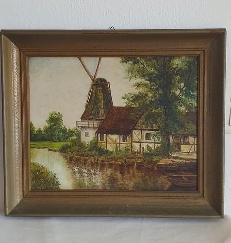 Tableau ancien moulin - tableau, –