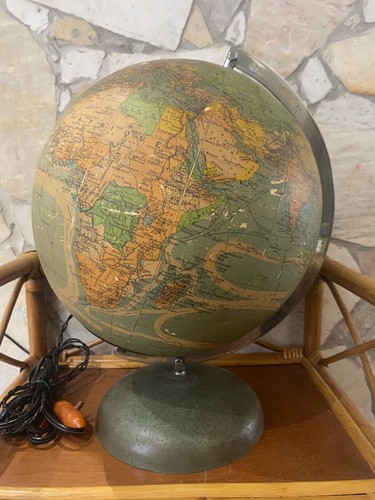 Old glass globe - glass, globe,