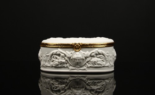 Boîte bijoux porcelaine - bijoux,