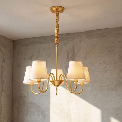 Lustre vintage cuivre - lustre, 5