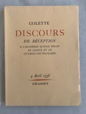 Colette : Discours de
