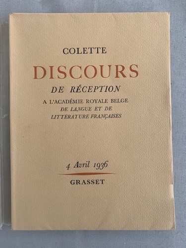 Colette discours de - colette,
