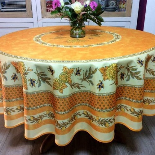 Nappe ronde 1m80 tournesol