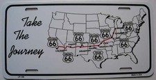 PLAQUE AUTO USA  ROUTE 66  -