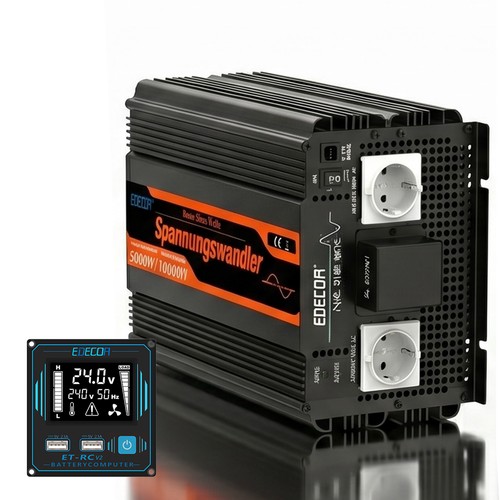 Onduleur edecoa 24v - 220v, onde