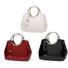 Sac à main en cuir verni