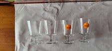 4 verres Martini vintage
