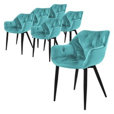 Lot de 6 chaises de salle à