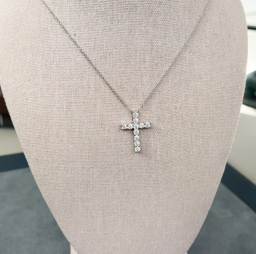 Pendentif croix or blanc - croix,