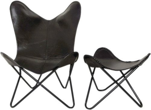 Andmade cuir papillon chaise - chaise, &