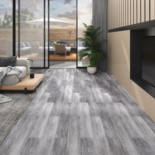 Planches de Plancher PVC 5,02 m² 2 mm Autoadhésif Motif de Gris Sol vidaXL