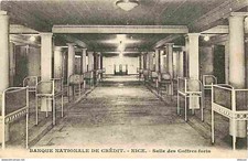 06 - Nice - Banque Nationale de Crédit - Salle des Coffres vaults - postcard - See Sc