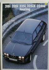 Brochure BMW 318i . 320i . 325i  . 325iX .324tD Touring de 02 / 1989