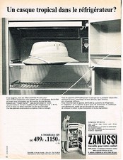 1967 ADVERTISEMENT ZANUSSI Refrigerator