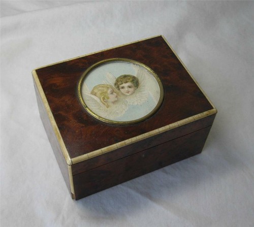Victorian angel cherub - angel, box