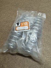 Chrome 7-1/8" Seat Spring Set - Barrel Style - Harley Panhead Shovelhead FL FLH