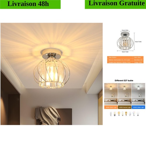 Plafonnier moderne cristal - moderne,