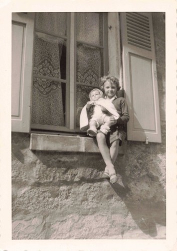 Old photograph child and - child,